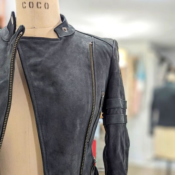 Wilfred Bobine Leather Moto Jacket - Picture 4 of 8